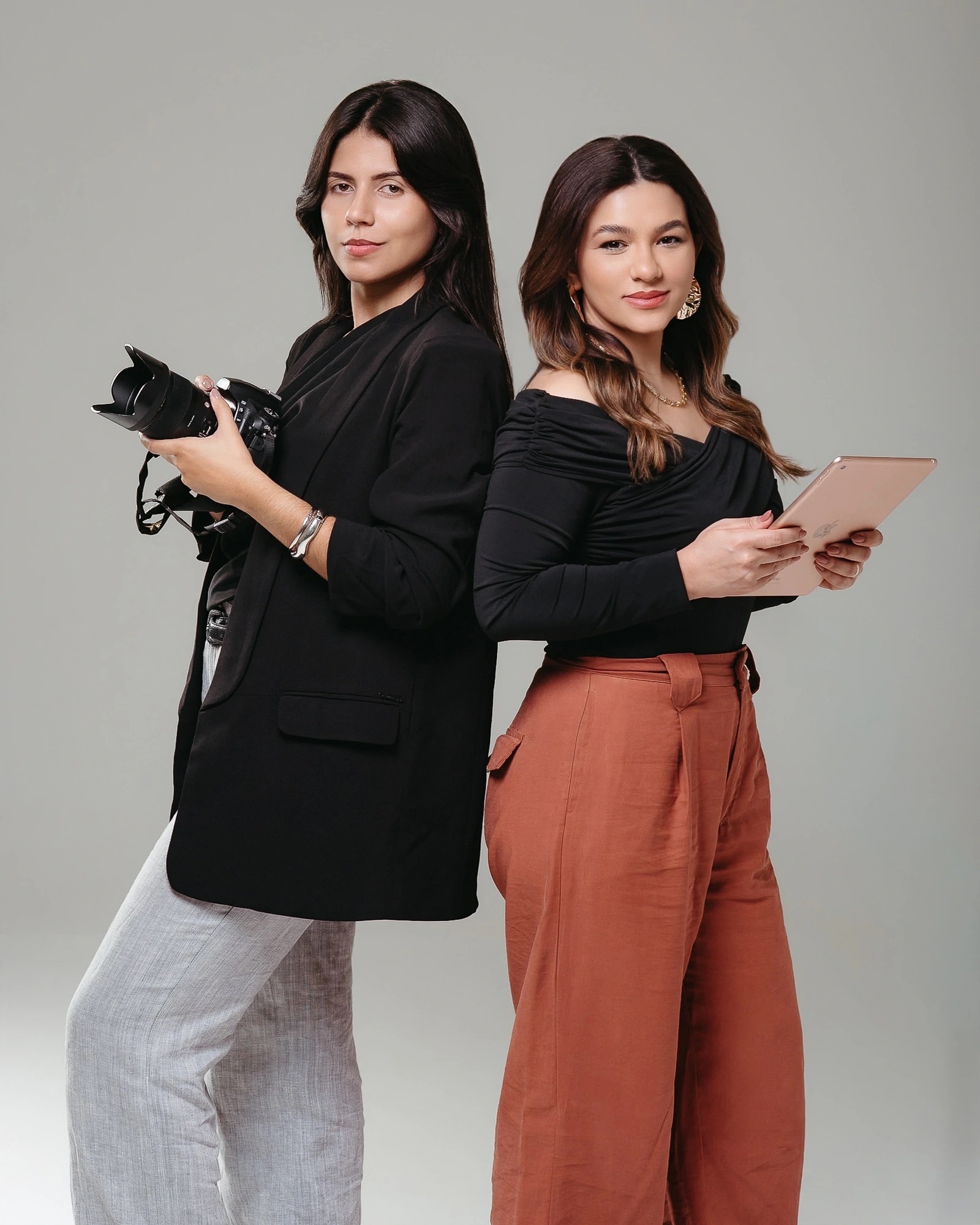 As duas profissionais que conduzem o workshop